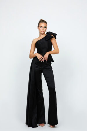 Briana One Shoulder Bow Top by Bariano